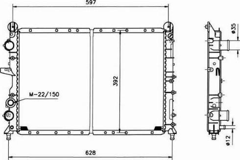 NRF 58124 - Radiators, Motora dzesēšanas sistēma autodraugiem.lv