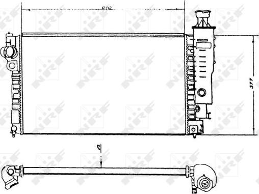 NRF 58891 - Radiators, Motora dzesēšanas sistēma autodraugiem.lv