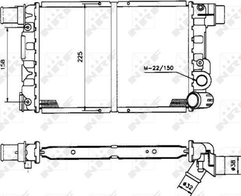 NRF 58844 - Radiators, Motora dzesēšanas sistēma autodraugiem.lv