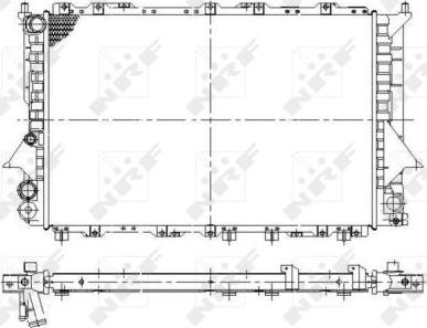 NRF 58868 - Radiators, Motora dzesēšanas sistēma autodraugiem.lv