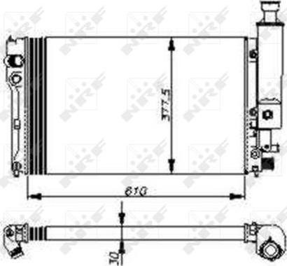 NRF 58805 - Radiators, Motora dzesēšanas sistēma autodraugiem.lv