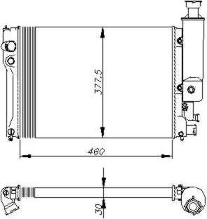 NRF 58886 - Radiators, Motora dzesēšanas sistēma autodraugiem.lv