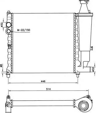 NRF 58837 - Radiators, Motora dzesēšanas sistēma autodraugiem.lv