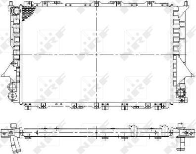 NRF 58870 - Radiators, Motora dzesēšanas sistēma autodraugiem.lv