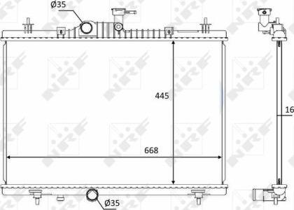 NRF 58394 - Radiators, Motora dzesēšanas sistēma autodraugiem.lv