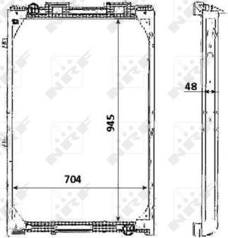 NRF 58346 - Radiators, Motora dzesēšanas sistēma autodraugiem.lv