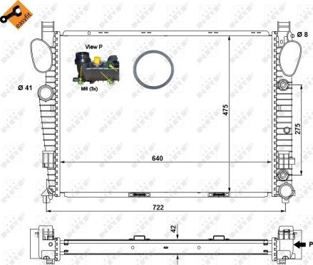 NRF 58366 - Radiators, Motora dzesēšanas sistēma autodraugiem.lv