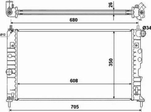 NRF 58368 - Radiators, Motora dzesēšanas sistēma autodraugiem.lv