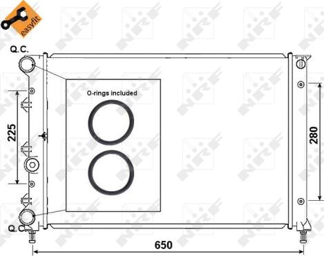 NRF 58305 - Radiators, Motora dzesēšanas sistēma autodraugiem.lv