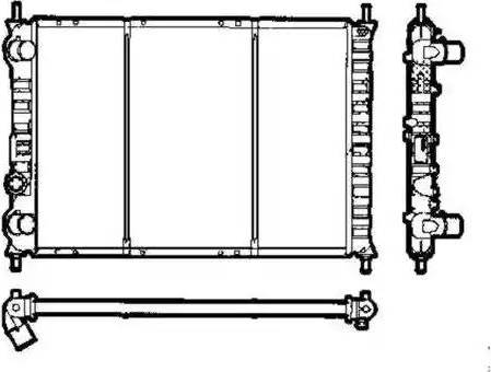 NRF 58302 - Radiators, Motora dzesēšanas sistēma autodraugiem.lv