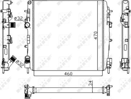 NRF 58317A - Radiators, Motora dzesēšanas sistēma autodraugiem.lv