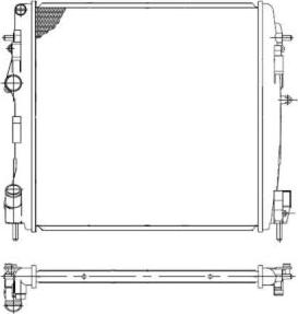 NRF 58317 - Radiators, Motora dzesēšanas sistēma autodraugiem.lv