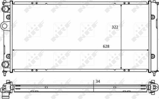 NRF 58386 - Radiators, Motora dzesēšanas sistēma autodraugiem.lv