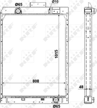 NRF 58380 - Radiators, Motora dzesēšanas sistēma autodraugiem.lv