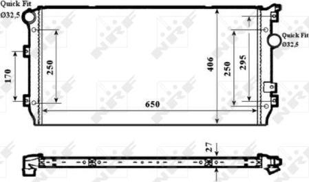 NRF 58339 - Radiators, Motora dzesēšanas sistēma autodraugiem.lv