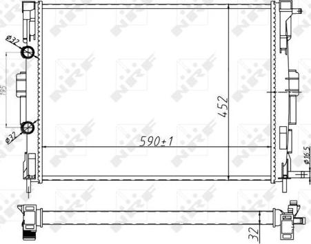 NRF 58329A - Radiators, Motora dzesēšanas sistēma autodraugiem.lv