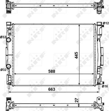 NRF 58329 - Radiators, Motora dzesēšanas sistēma autodraugiem.lv