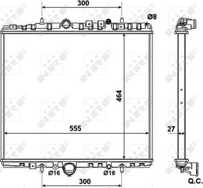 NRF 58373 - Radiators, Motora dzesēšanas sistēma autodraugiem.lv