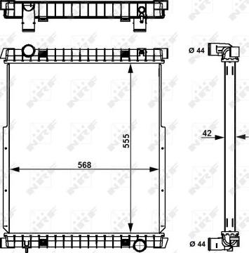 NRF 58377 - Radiators, Motora dzesēšanas sistēma autodraugiem.lv