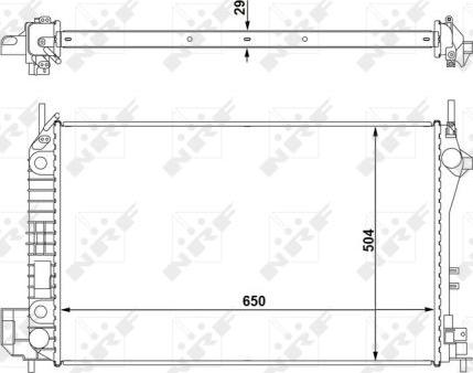 NRF 58294 - Radiators, Motora dzesēšanas sistēma autodraugiem.lv