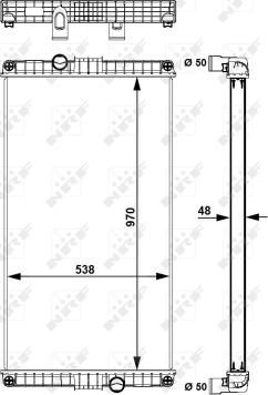 NRF 58248 - Radiators, Motora dzesēšanas sistēma autodraugiem.lv