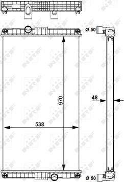 NRF 58248 - Radiators, Motora dzesēšanas sistēma autodraugiem.lv