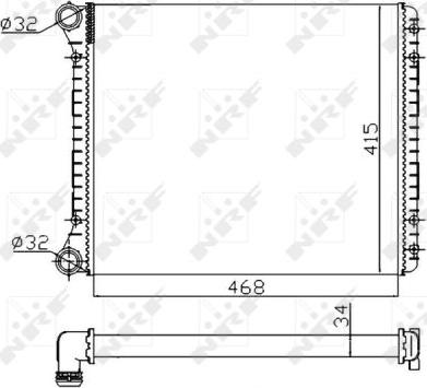 NRF 58258A - Radiators, Motora dzesēšanas sistēma autodraugiem.lv