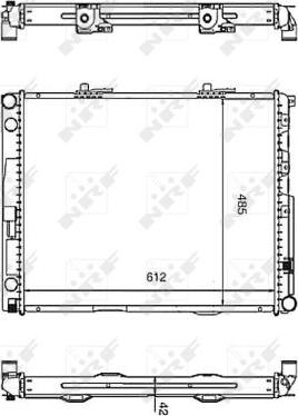 NRF 58253 - Radiators, Motora dzesēšanas sistēma autodraugiem.lv