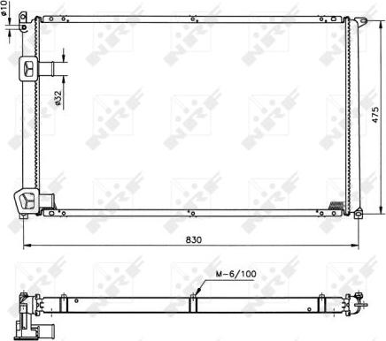 NRF 58212 - Radiators, Motora dzesēšanas sistēma autodraugiem.lv