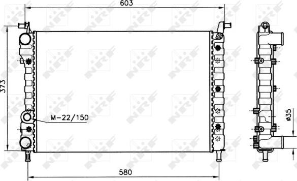 NRF 58221 - Radiators, Motora dzesēšanas sistēma autodraugiem.lv