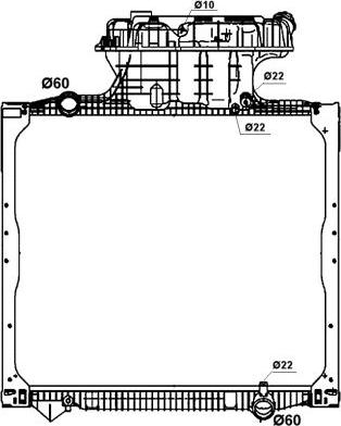 NRF 58279 - Radiators, Motora dzesēšanas sistēma autodraugiem.lv