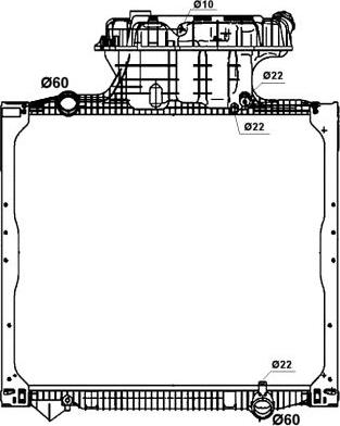 NRF 58278 - Radiators, Motora dzesēšanas sistēma autodraugiem.lv