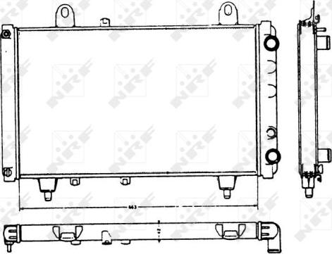 NRF 58749 - Radiators, Motora dzesēšanas sistēma autodraugiem.lv