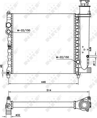 NRF 58714 - Radiators, Motora dzesēšanas sistēma autodraugiem.lv