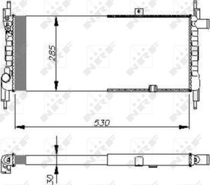 NRF 58711 - Radiators, Motora dzesēšanas sistēma autodraugiem.lv