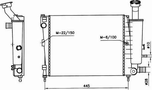 NRF 58789 - Radiators, Motora dzesēšanas sistēma autodraugiem.lv