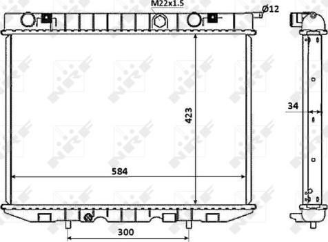 NRF 53940 - Radiators, Motora dzesēšanas sistēma autodraugiem.lv