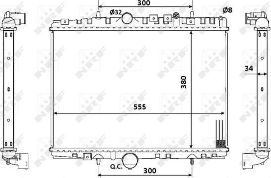 NRF 53941 - Radiators, Motora dzesēšanas sistēma autodraugiem.lv