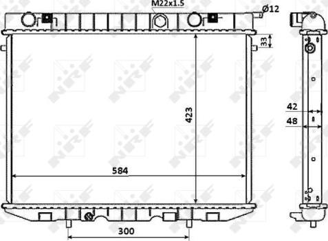 NRF 53947 - Radiators, Motora dzesēšanas sistēma autodraugiem.lv