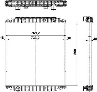 NRF 539567 - Radiators, Motora dzesēšanas sistēma autodraugiem.lv