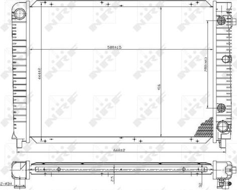 NRF 53953 - Radiators, Motora dzesēšanas sistēma autodraugiem.lv