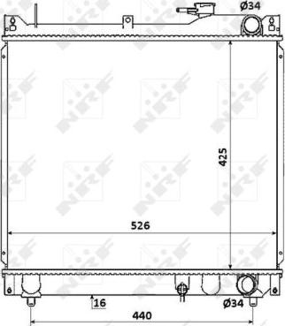 NRF 53913 - Radiators, Motora dzesēšanas sistēma autodraugiem.lv