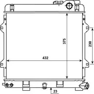 NRF 53980 - Radiators, Motora dzesēšanas sistēma autodraugiem.lv