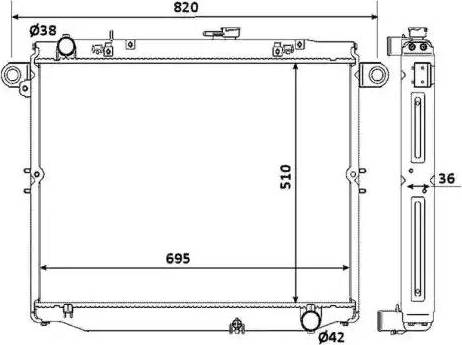 NRF 53920 - Radiators, Motora dzesēšanas sistēma autodraugiem.lv