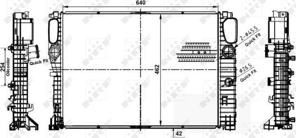 NRF 53979 - Radiators, Motora dzesēšanas sistēma autodraugiem.lv