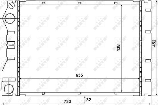 NRF 53975 - Radiators, Motora dzesēšanas sistēma autodraugiem.lv