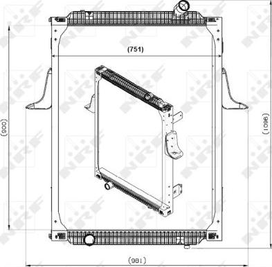 NRF 539700 - Radiators, Motora dzesēšanas sistēma autodraugiem.lv