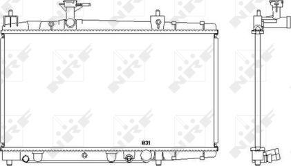 NRF 53448 - Radiators, Motora dzesēšanas sistēma autodraugiem.lv