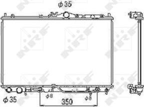 NRF 53469 - Radiators, Motora dzesēšanas sistēma autodraugiem.lv