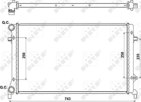 NRF 53405A - Radiators, Motora dzesēšanas sistēma autodraugiem.lv